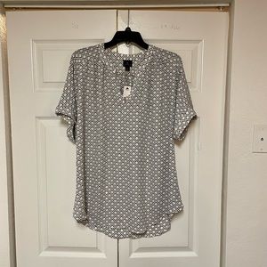 Worthington V-neck Tunic Blouse- Size Large
